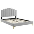 thumbnail image 3 of Modway Elise Full Performance Velvet Platform Bed in Light Gray, 3 of 10