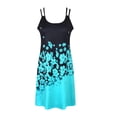 thumbnail image 3 of WISEFIN Women's Tank Dress Round Neck Sleeveles Floral Print A-Line Dresses Size M-3XL, 3 of 4