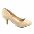 thumbnail image 1 of Carlos-s Women's Patent Glitter Round Toe Low Heel Pump Dress Shoes, 1 of 2