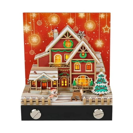 

Hmlai Clearance Fall Decorations for Home - 3D Christmas Schoolhouse Art Calendar 2025 (Qty: 1X Calendar) Calendar Home Decor Room Decor Wall Decor Fall Decor Clearance Sale