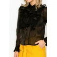 thumbnail image 4 of Ruffle Trim Long Sleeve Blouse, 4 of 5