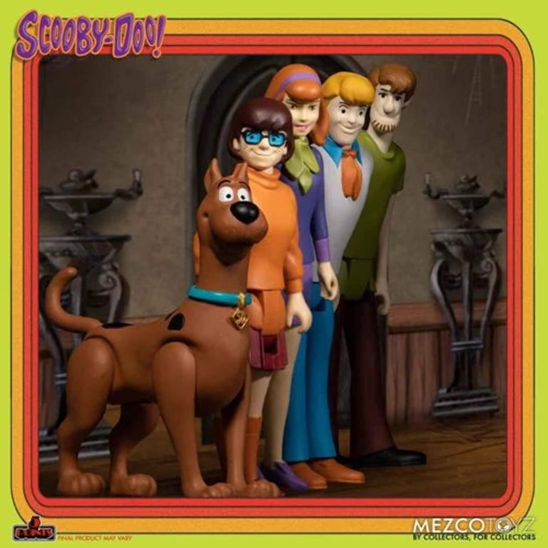 新品Scooby Doo Groovy Headstackersフィギュアセット Mezco Toyz Scooby-Doo Friends and Foes Deluxe Action Figure Set, 5