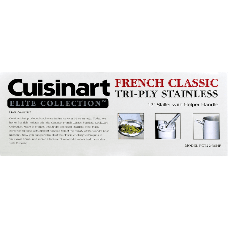 Cuisinart French Classic Tri-Ply Stainless Skillet – Pryde's Kitchen &  Necessities