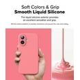 thumbnail image 6 of Ringke Silicone Magnetic for iPhone 16 Case, Compatible with MagSafe Stain Resistant Lightweight Soft Touch Microfiber Inner Flexible Phone Cover - Pink, 6 of 11