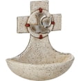 thumbnail image 1 of Catholic Confirmation Holy Spirit Resin Cross Holy Water Font, 5 inch, 1 of 1
