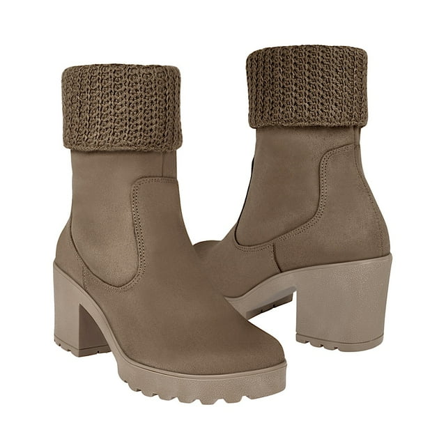 BOTINES DAMA STYLO 12046 SUEDE CAFÉ