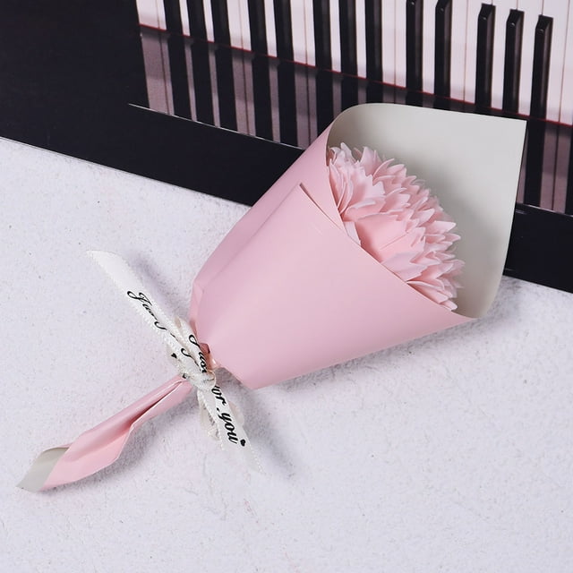Fleurs Artificielles Mini Fleur de Savon Petit Bouquet Décoration Fleur Artificielle Cadeau de la Saint-Valentin