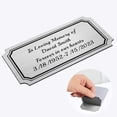 thumbnail image 5 of Engraved Metal Name Plate Personalized Memorial Plaques for Doors Urns Solid Metal Plate 2x4 in Name Plate Name Label Plaques with Adhesive Backing, 5 of 10