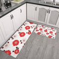 thumbnail image 2 of Pioneer Flower Floral Print Pattern Kitchen Rugs Sets Of 2, Anti Fatigue Non Slip Washable Floor Mats for Kitchen Sink Laundry, 17X30 Inch + 17X47 Inch, 2 of 6