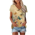 thumbnail image 4 of Womens Summer Tops Cotton Womens T Shirts Graphic Pack Shirts for Women Work, 4 of 7