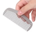 thumbnail image 3 of Titanium Comb Anti-Static Hair Beard Pocket Comb Camping Travel Tool Men Women, 3 of 10