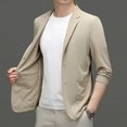 thumbnail image 2 of traje de ocio de primavera y verano para hombre, ropa ultrafina de seda de hielo transpirable con protección solar, capa única elástica, 2 of 5