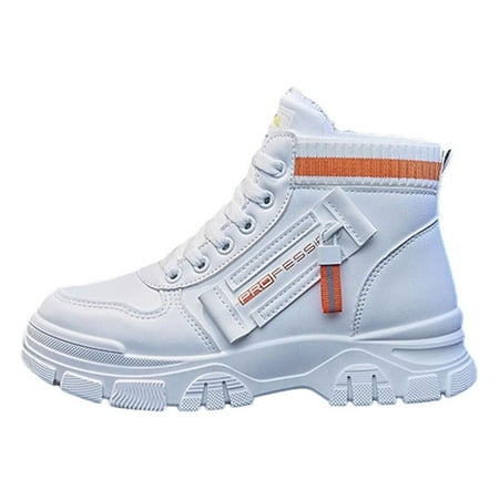 

Puntoco Women S Winter Boots Clearance Plus Fleece Boots Women Winter Warm Short Boots Thick-Soled Thick Boots Orange