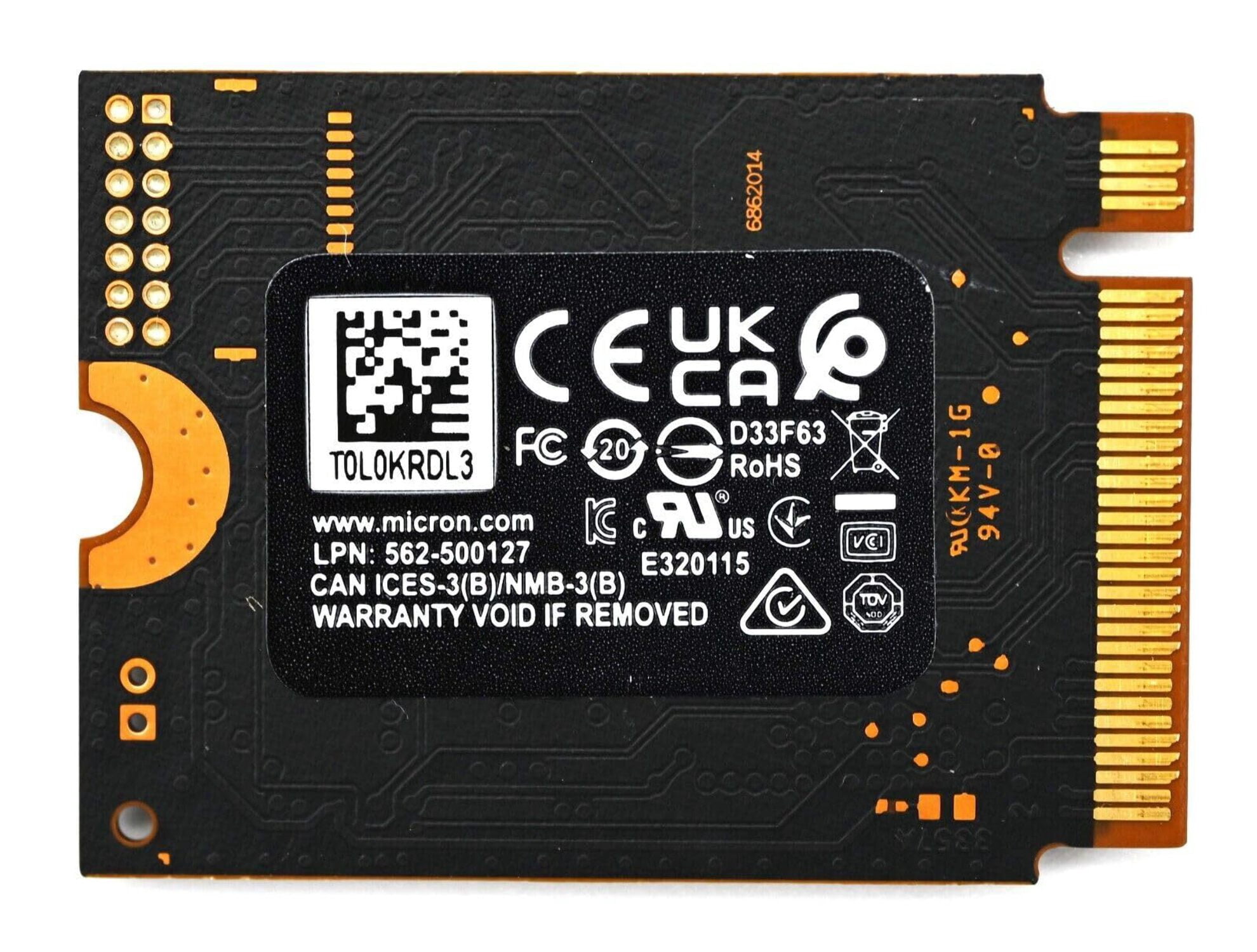 内蔵型SSD Micron 2400 SSD 512GB M.2 2230 NVMe Gen4 f76d2890-e75c-49b9-b6a3-