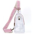 thumbnail image 1 of Bolso PVC transparente Fanny Pack FLhrweasw rosa, 1 of 9