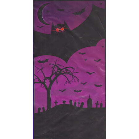 Lighted Door Wall Cover Halloween Mural Skull Bat Spider Grim Reaper Pumpkin By Greenbrier International Ship from US