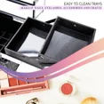 thumbnail image 6 of VER Beauty Hard Makeup Case, 4-Tier Nail Tech Travel Case, Black Diamond, 6 of 10