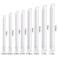thumbnail image 2 of Uxcell Art Blenders, 8 Size Paper Art Blenders Blending Stump Sketch Art Drawing Pencil, White, 2 of 5