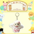 thumbnail image 1 of Cartoon Cat Rabbit Bear Animals Acrylic Keychains Highly Cute And Families Sylvanian Keychains, 1 of 5