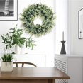 thumbnail image 5 of Green Wreaths for Front Door Artificial Eucalyptus Wreath 16 Inch Spring Summer Door Wreath for Wall Home Decor, 5 of 5