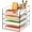 4-tier-vertical, variant on Acrylic Paper Tray Organizer, Clear Stackable Desk File Organizer for Documents