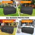thumbnail image 6 of Foqnuq Patio Loveseat Cover, Outdoor Furniture Protector, Waterproof & UV Resistant Sofa Cover, Fits 57.87"x32.68", Ideal for Courtyard & Garden Use, 6 of 8