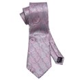 thumbnail image 4 of Set de corbatas Barry.Wang, seda, plata, gris y rosa, 150 cm, 4 of 7