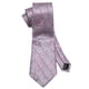 thumbnail image 4 of Set de corbatas Barry.Wang, seda, plata, gris y rosa, 150 cm, 4 of 7