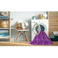 thumbnail image 2 of Ahgly Company Machine Washable Indoor Rectangle Transitional Dark Violet Purple Area Rugs, 4' x 6', 2 of 7