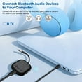 thumbnail image 5 of Bluetooth 5.3 Transceiver -Adaptive High-Definition Low Latency Wireless Audio Adapter for Airplanes/TV/Car, 5 of 5