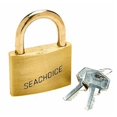 thumbnail image 1 of SEACHOICE Padlock, Keyed Alike, 1-1/2" Brass 3 per Card, 1 of 2