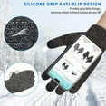 thumbnail image 4 of Knit thermal gloves, wool non-slip touch screen gloves, 4 of 5