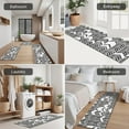 thumbnail image 5 of Black and White Chevron Pattern Kitchen Rugs Sets Of 3,Kitchen Runner Rugs Non Skid Washable,Decorative Kitchen Floor Mats for Kitchen,Sink,Laundry,17"x30"+ 17"x47" + 17"x59", 5 of 6