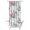 White-94, variant on Waterproof Pioneer Shower Curtain 36x72 Inch Polyester Unique Colorful Floral Shower Curtain for Bathroom Hotel Home Decor with 7 Plastic Hooks