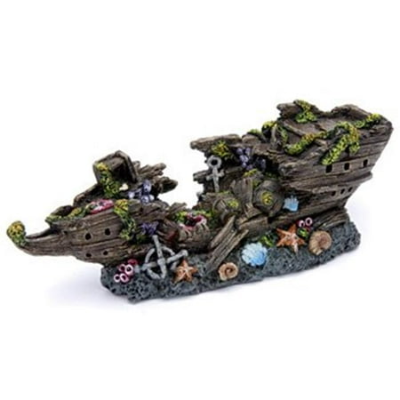 Penn Plax RR890 Split Shipwreck Small