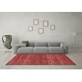 thumbnail image 3 of Ahgly Company Indoor Round Abstract Red Modern Area Rugs, 3' Round, 3 of 4