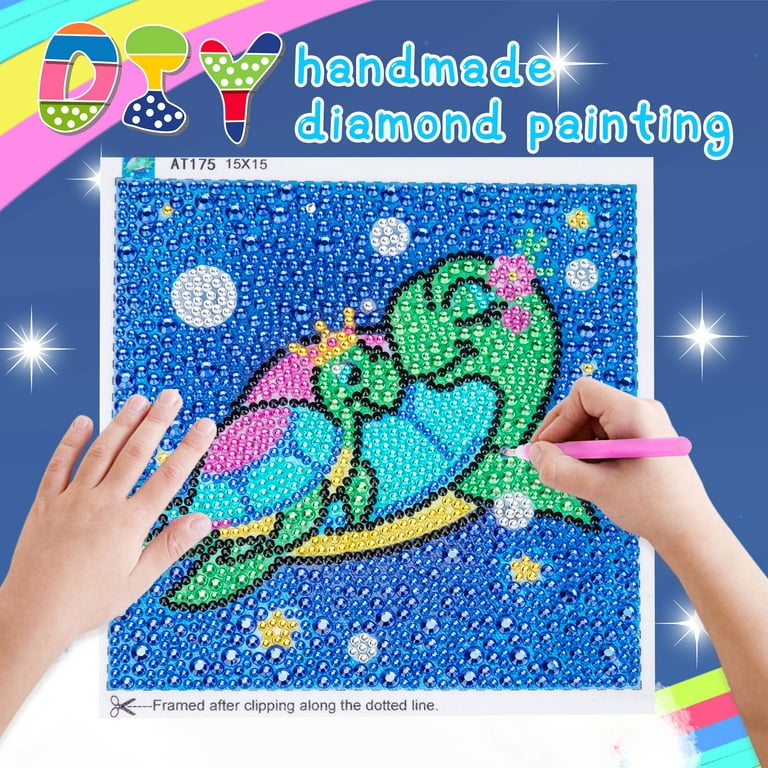 Dream Fun 5D Diamond Art Kits for Kids Age 9 10 11 12, 40 * 40 cm Diamond Painting  Kits Gifts for 9-15 Year Olds Girls Teenage,Toys for 8 9 10 11 12 Year Old  Children Birthday Easter Present 