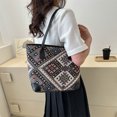 thumbnail image 2 of Bolsa De Hombro Bolso de mano para mujer, bolso de hombro de lona, ​​bolso de mano elegante para mujer, bolsos grandes (negro) Tmvgtek Para Estrenar, 2 of 7