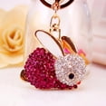 thumbnail image 2 of Charm Rabbit Crystal Rhinestone Coche Colgante Mujeres Monedero Lvero Lvero BLESIY Llavero, 2 of 7