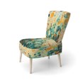 thumbnail image 3 of Designart "Nostalgic Remix II" Chaise d'Appoint Verte Abstraite Collages - Fauteuil Moderne pour Salon, 3 of 7