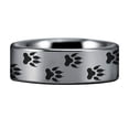 thumbnail image 3 of Tungsten Wolf Print Ring, 3 of 4