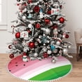thumbnail image 5 of Rocae Watermelon for Christmas Tree Skirt with Pom Pom Trim for Holiday Party for Holiday Home Decor Indoor Outdoor-30", 5 of 7