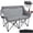 Grey, variant on Double Camping Chair,2 Person Camping Chair Oversized Folding Loveseat,Heavy Duty Camping Couch & Outdoor Sofa with Cup Holders