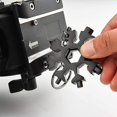 thumbnail image 4 of 18 in 1 Snowflake Multi-Tool Portable Keychain, Screwdriver, Bottle Opener, Snowboard, Outdoor Multi-Tool, Travel, Camping, Daily Adventure (4 Pack, 4, 4 of 5