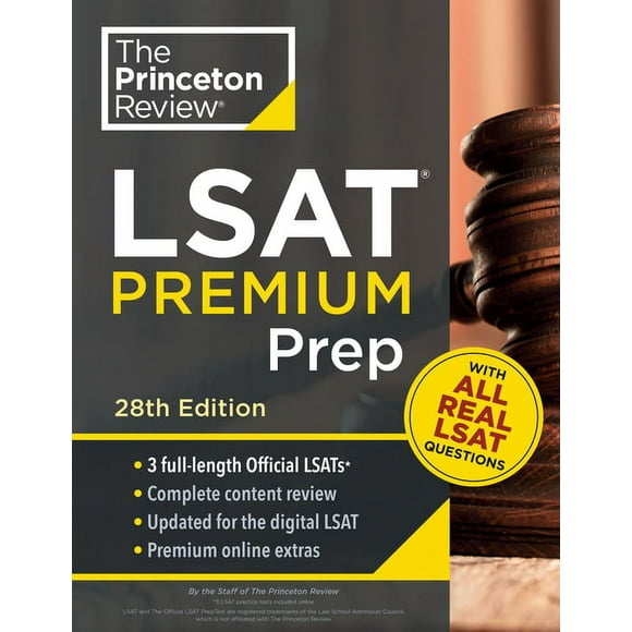 Princeton Review LSAT Premium Prep, 28th Edition : 3 Real LSAT Preptests + Strategies & Review + Updated for the New Test Format (Paperback)