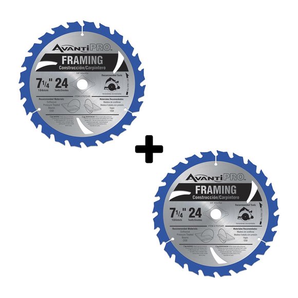 Disco Avanti Pro para Sierra Circular 7-1/4 24 Dientes 2pz Avanti P0724R2