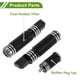 thumbnail image 5 of Espejos de motocicleta Unique Bargains para Harley Sportster XL883, pedal delantero, pedal trasero, reposapiés, estribo, pedal de pie, aleación de aluminio, negro, 1 juego, 5 of 6
