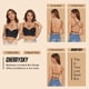 thumbnail image 4 of Sujetador CHERRYSKY para mujer, espalda baja, sin costuras, invisible, 32C, negro, 4 of 6