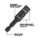 thumbnail image 5 of Destornillador de tuercas DEWALT de doble punta 1/4" + 5/16" DWADEND14516, 5 of 6