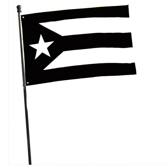 Puerto Rico Black Flag 3'x5'